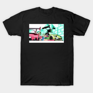 Girl with JDM Cars T-Shirt
